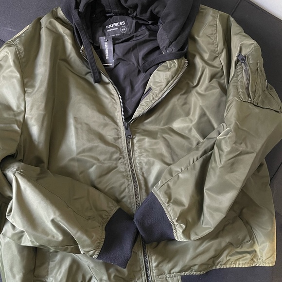 Fleece System Hooded Bomber Jacket - Picture 5 of 5
